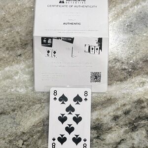 Louis Vuitton playing card with authentication